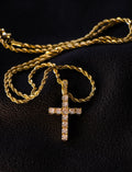 Rope + Tennis Cross Pendant