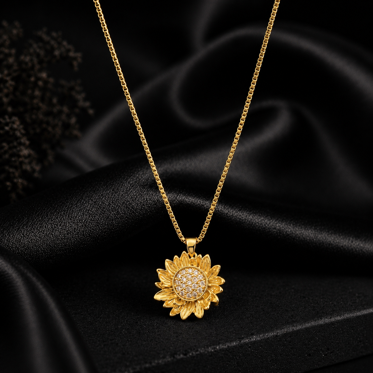 Golden Sunflower Necklace