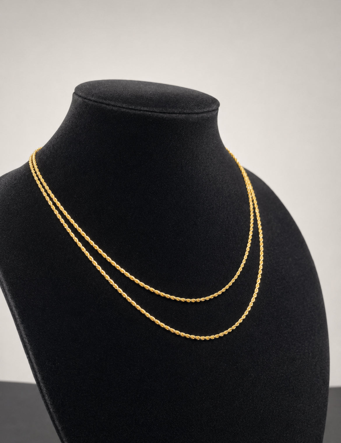 Rope Chains plated 18K Stainless Steel