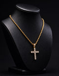 Rope + Tennis Cross Pendant